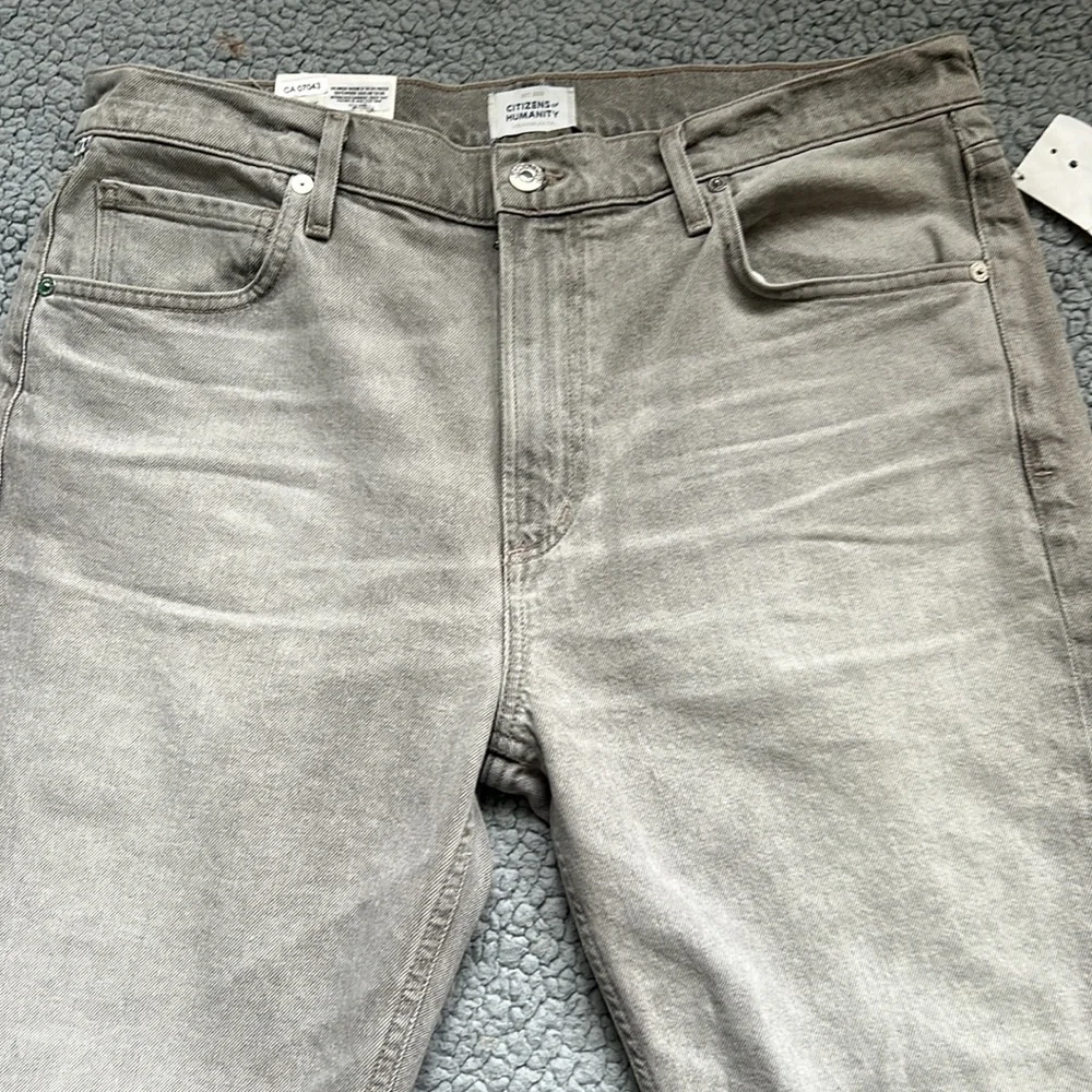 NWT Citizens of Humanity Isola Straight Crop Quartz Grey - Picture 4 of 9
